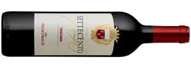 Flasche italienischer Rotwein vom Weingut Frescobaldi Settecento 700